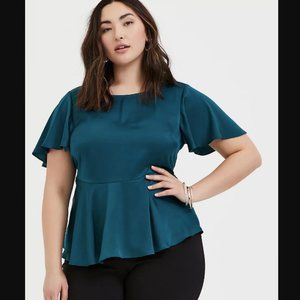 Torrid Peplum Babydoll Blouse